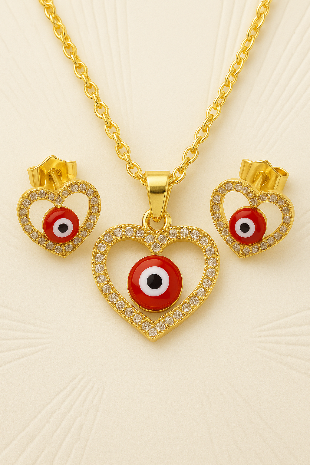 Set Corazón y Ojo turco